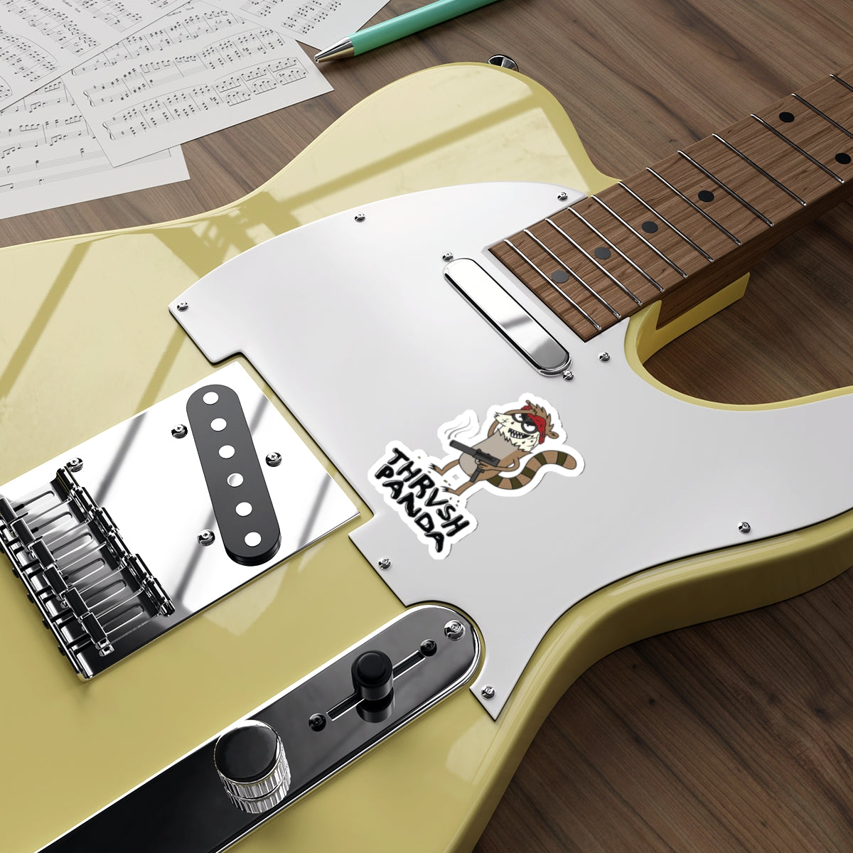 Thrash Panda Rigby  Sticker