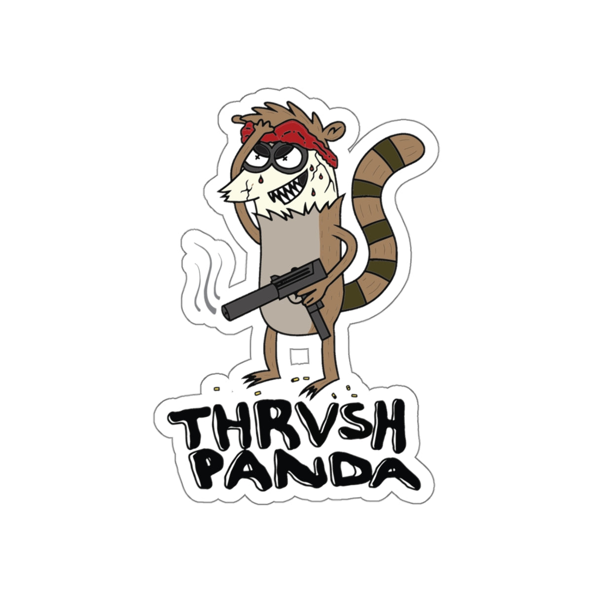 Thrash Panda Rigby  Sticker